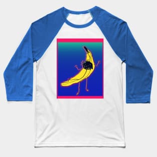 Neon Angry Banana Baseball T-Shirt